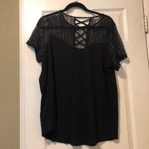 Black detailed top